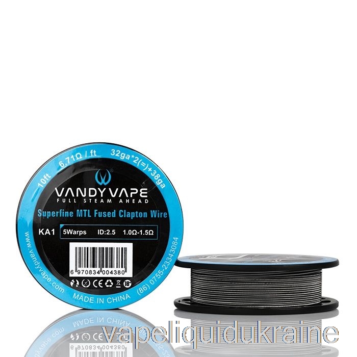 Vape Ukraine Vandy Vape Superfine MTL Wire SPOOLS - 10 Feet 6.71ohm A1 Fused Clapton Wire